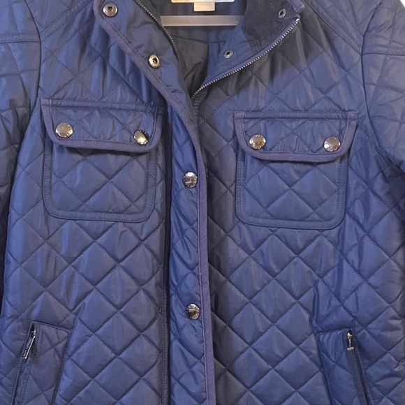 Michael Kors Navy Quilted Jacket - Sz Small - Picture 9 of 9